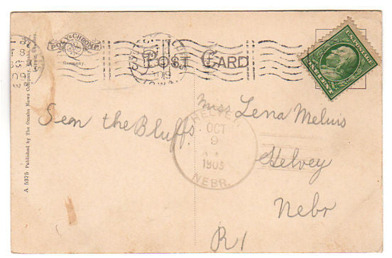 Vintage 1900s Fairmount Park Band Stand Postcard Council Bluffs Iowa - Avid Vintage