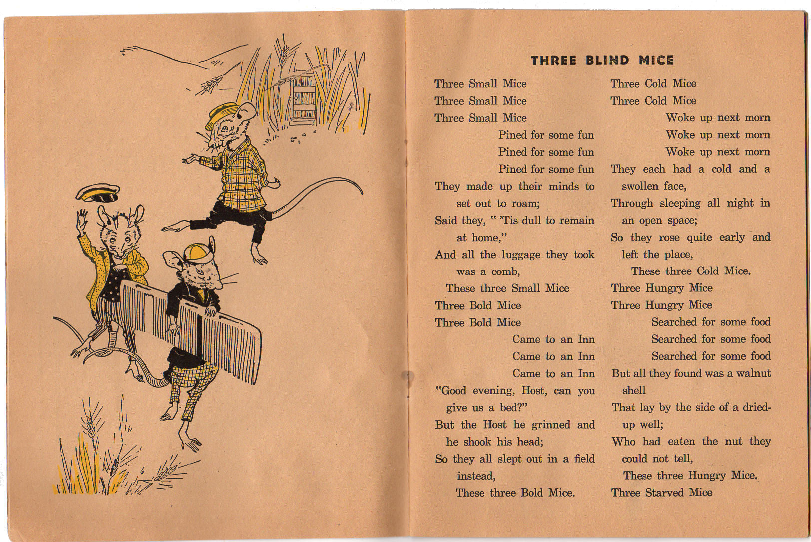 Famous Mouse Stories The Lion and the Mouse Three Blind Mice Vintage 1944 Children's Book - Avid Vintage