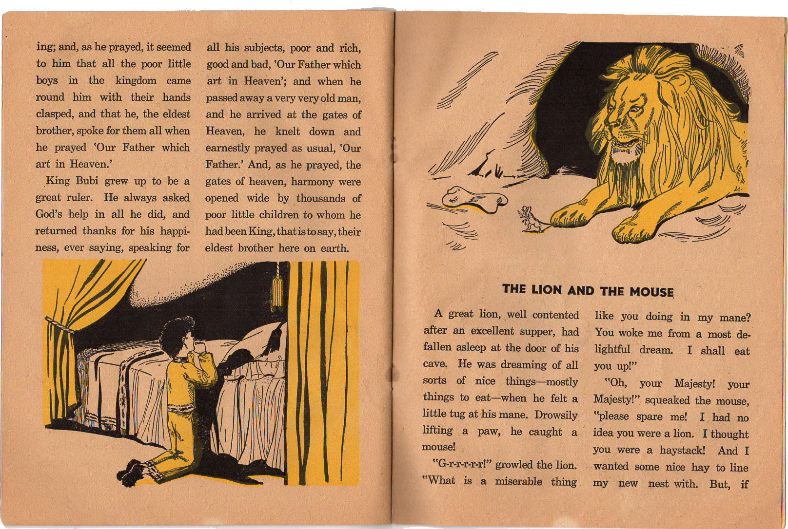 Famous Mouse Stories The Lion and the Mouse Three Blind Mice Vintage 1944 Children's Book - Avid Vintage