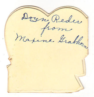 Girl Grating Hearts Vintage 1940s Valentine Greeting Card - Avid Vintage