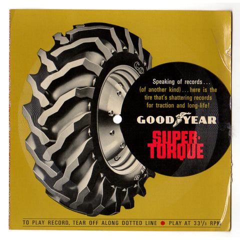 Vintage 1950s Goodyear Tire Advertising 33 1/3 Paper Record E.C. Trindel Fairbury Nebraska - Avid Vintage