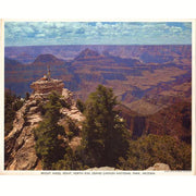 Vintage 1950's Grand Canyon Arizona Union Pacific Railroad Colorphoto Print - Avid Vintage
