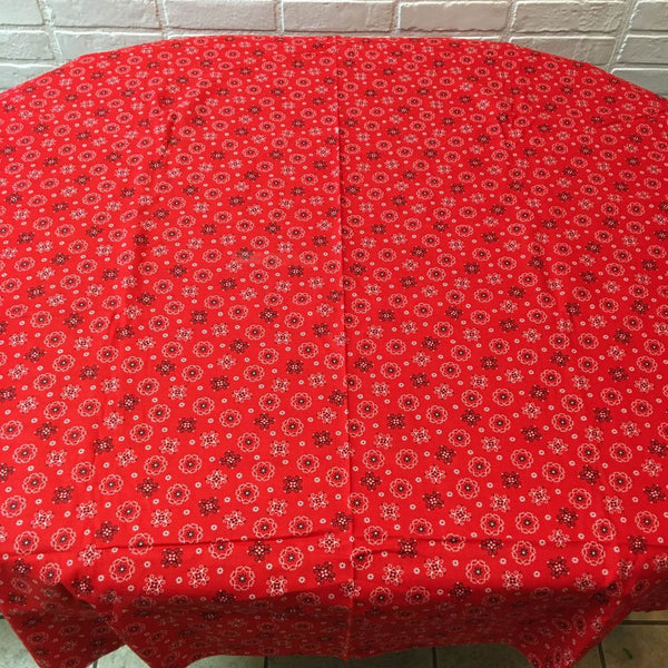 Handkerchief Fabric Red, White, Black Bandana Hanky Material 43 x 80