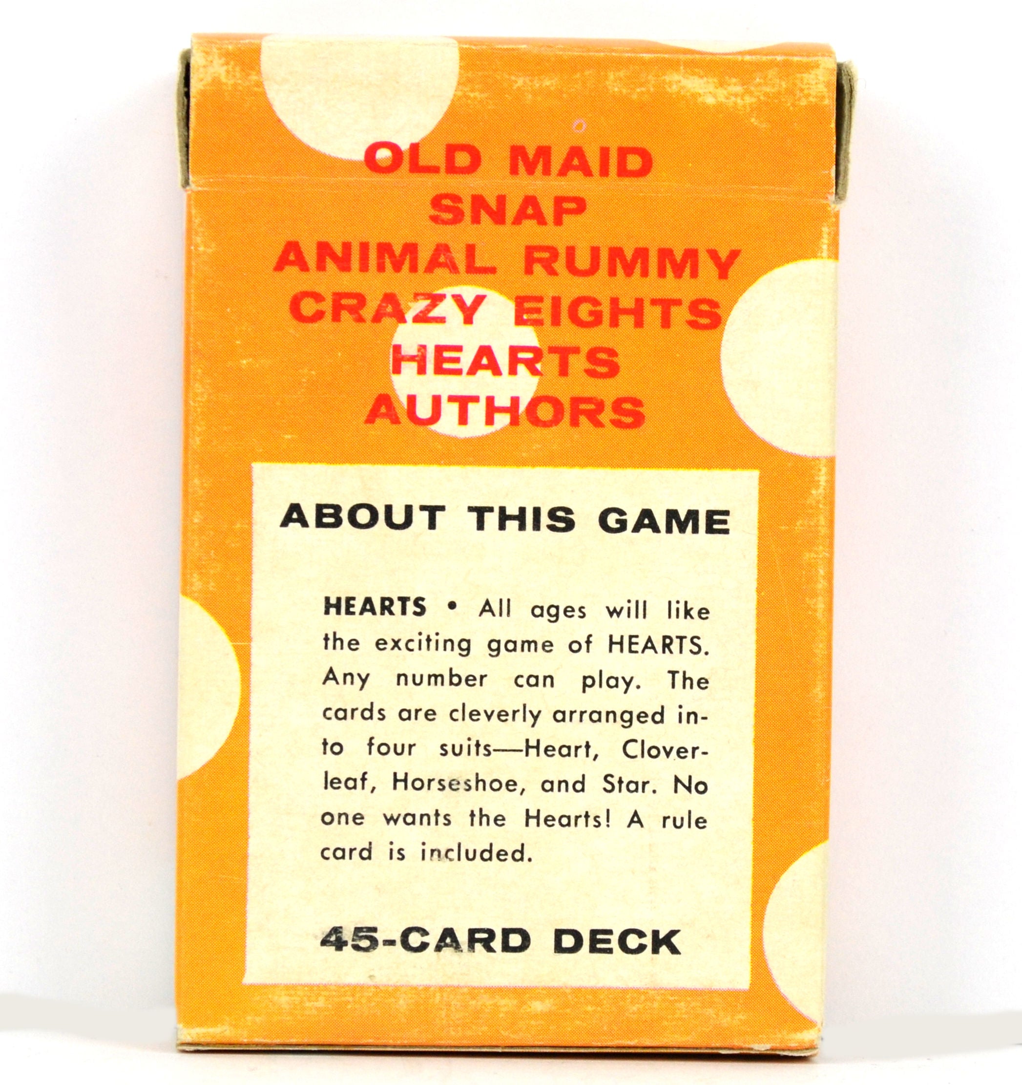 Hearts Whitman Card Game Vintage 1960s Playing Cards for Children Complete Deck No 4114 - Avid Vintage