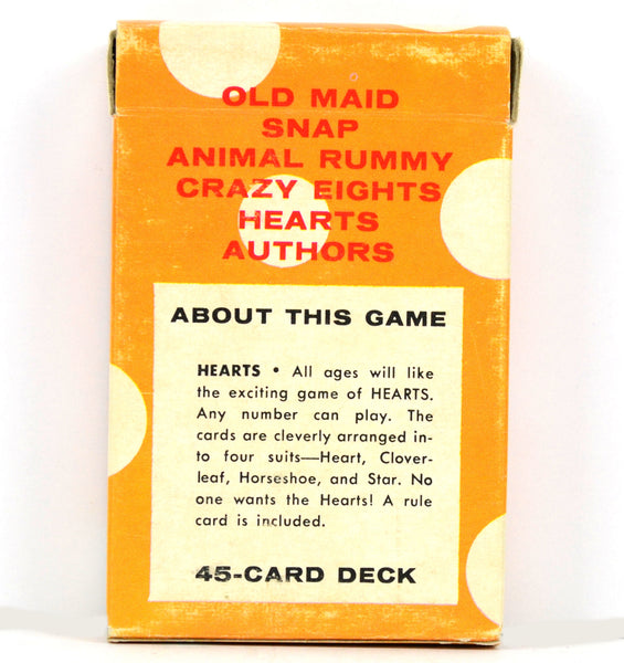 Hearts Whitman Card Game Vintage 1960s Playing Cards for Children Complete Deck No 4114 - Avid Vintage