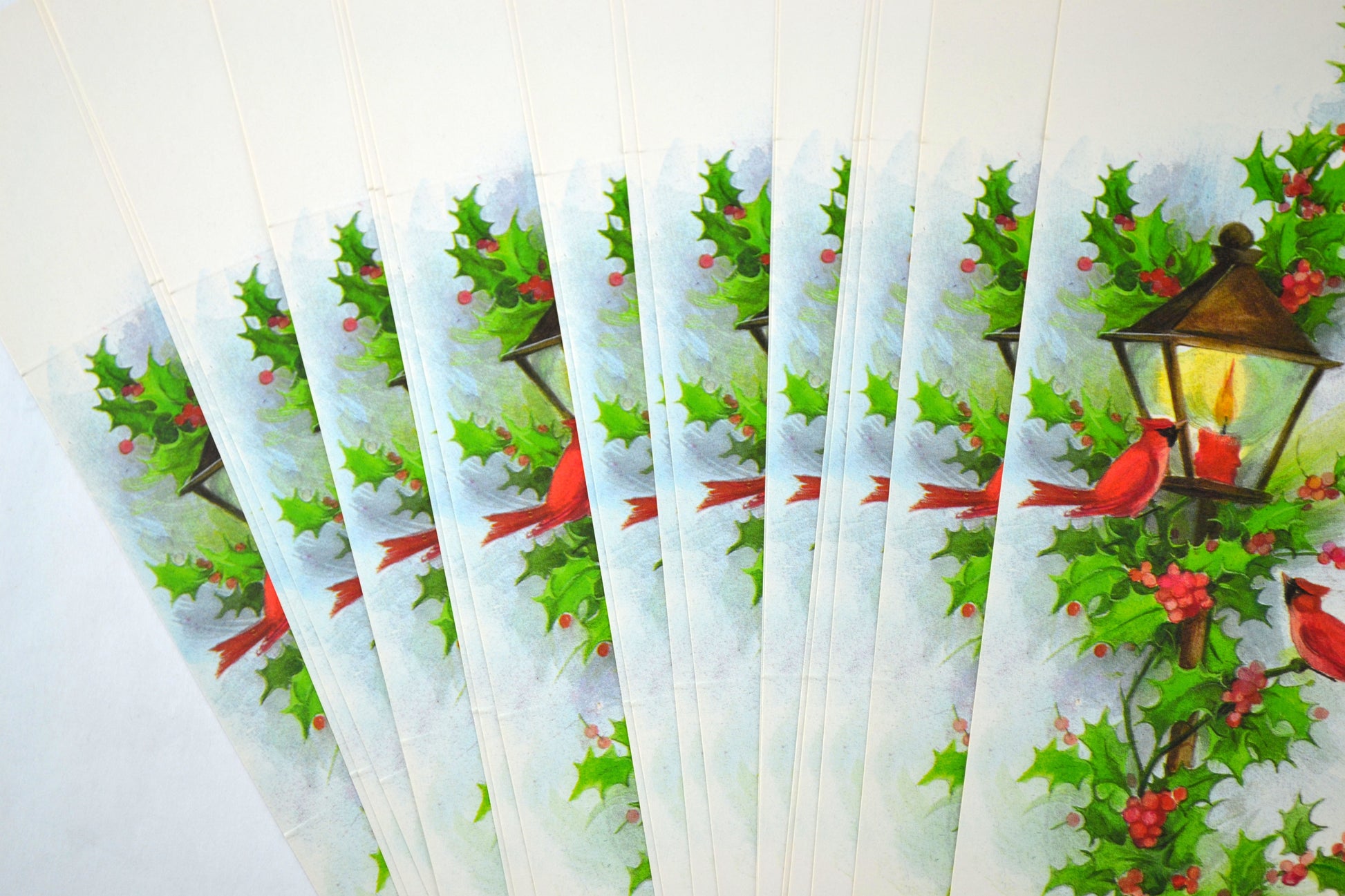 Holiday Notes Vintage Christmas Stationery Boxed Set with Gold Seals Red Cardinals - Avid Vintage