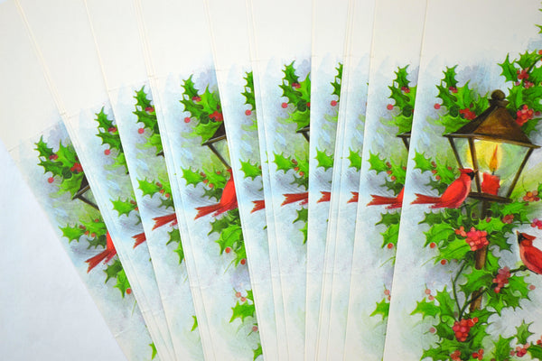 Holiday Notes Vintage Christmas Stationery Boxed Set with Gold Seals Red Cardinals - Avid Vintage