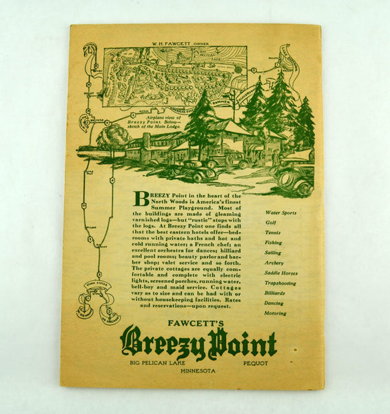 Hotel Greeters of America Guide to Minnesota 1928 with Fold Out Map - Avid Vintage