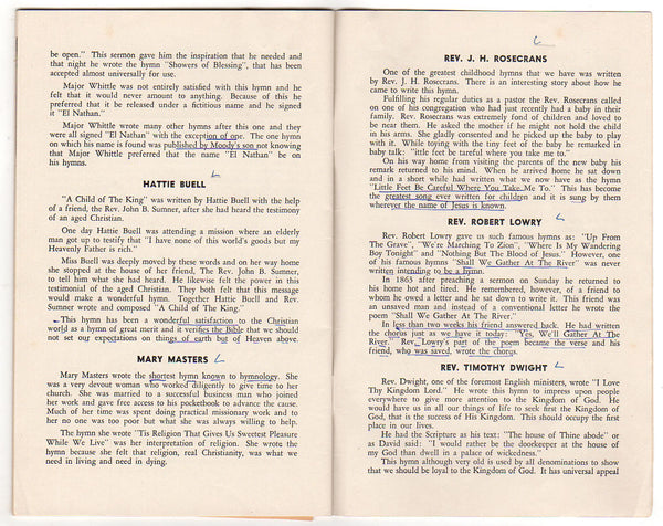 Immortal Hymn Writers Book by Dr. J. A. Lee Pictures and Biographies - Avid Vintage