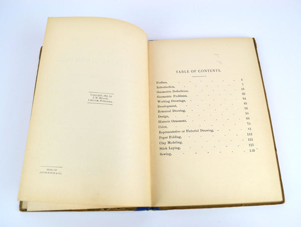 Industrial Drawing Hand Book for Teachers by Ida A Tew 1897 Second Edition - Avid Vintage