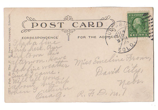 Vintage Julesburg Colorado 1910s Postcard Methodist Church - Avid Vintage