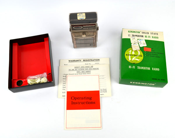 Kensington Radio Vintage Black AM Portable 12 Transistor Battery Operated Model 5026 - Avid Vintage