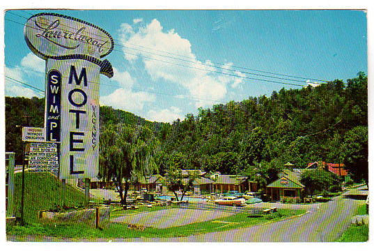 Vintage Gatlinburg Tennessee Chrome Postcard 1960s Laurelwood Motel - Avid Vintage