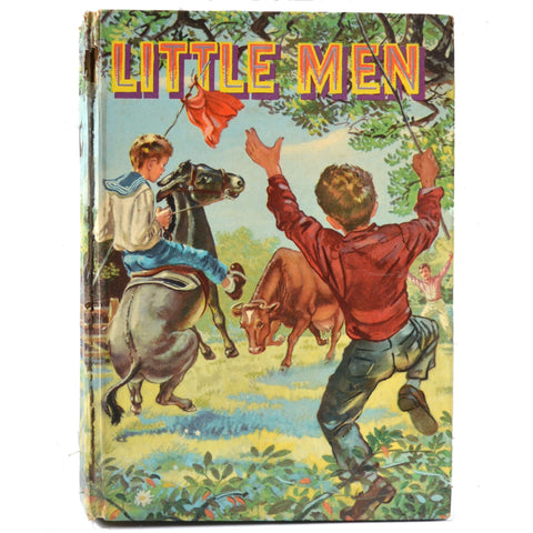 Little Men 1955 Louisa May Alcott Vintage Whitman Hardcover Childrens Book - Avid Vintage