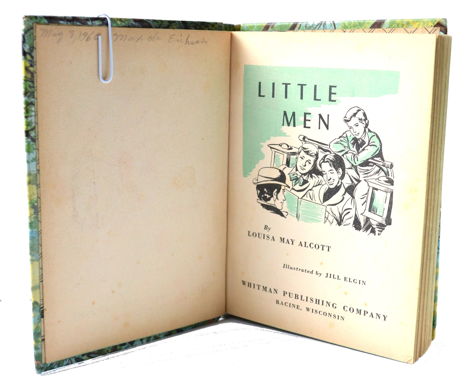 Little Men 1955 Louisa May Alcott Vintage Whitman Hardcover Childrens Book - Avid Vintage