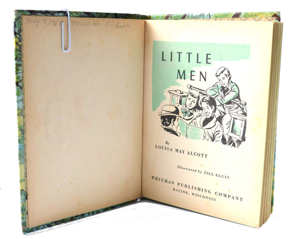Little Men 1955 Louisa May Alcott Vintage Whitman Hardcover Childrens Book - Avid Vintage