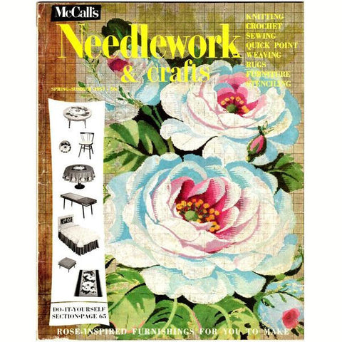 Vintage 1957 McCalls Needlework Magazine Spring and Summer featuring Rose Decor to Make - Avid Vintage