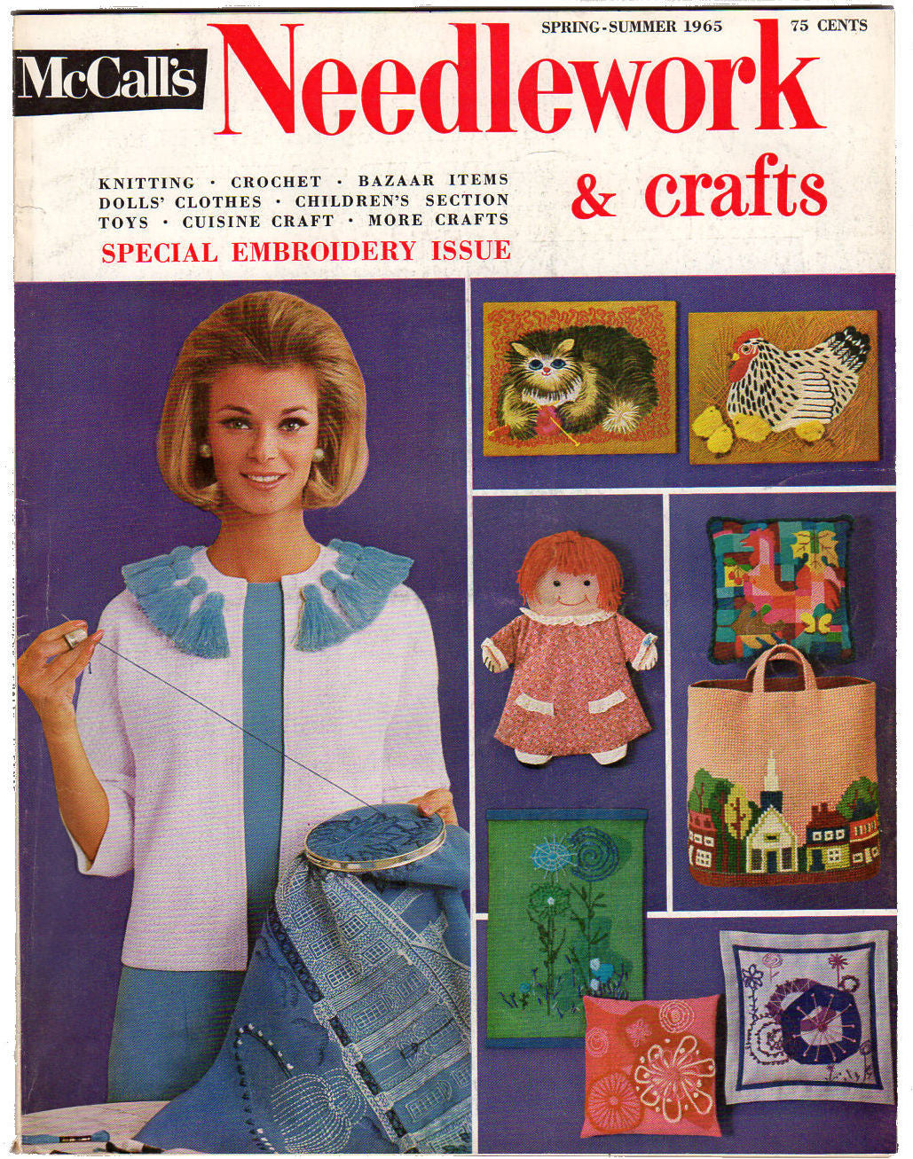 Vintage 1965 McCalls Needlework Magazine Spring and Summer Doll Clothes - Avid Vintage