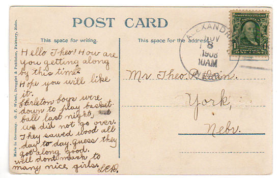 Vintage Fairbury Nebraska Mill Dam Postcard 1900s Town View - Avid Vintage