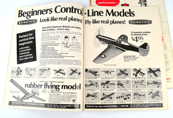 Model Airplane Magazines Lot of 3 Model Airplane News 1953, 1974 and Air Classics 1974 - Avid Vintage