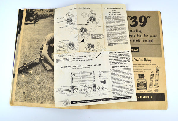 Model Airplane Magazines Lot of 3 Model Airplane News 1953, 1974 and Air Classics 1974 - Avid Vintage