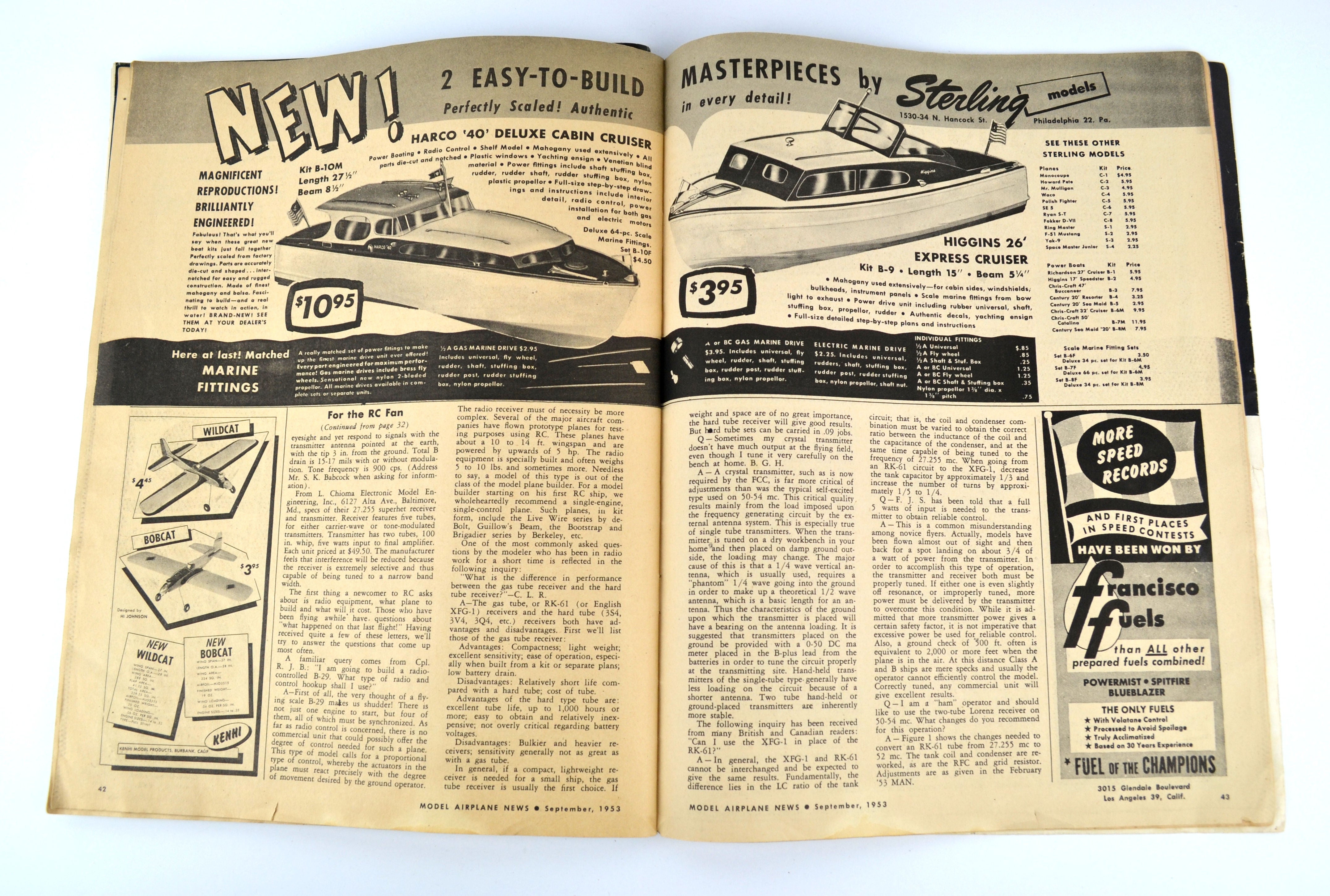 Model Airplane Magazines Lot of 3 Model Airplane News 1953, 1974 and Air Classics 1974 - Avid Vintage