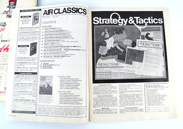 Model Airplane Magazines Lot of 3 Model Airplane News 1953, 1974 and Air Classics 1974 - Avid Vintage