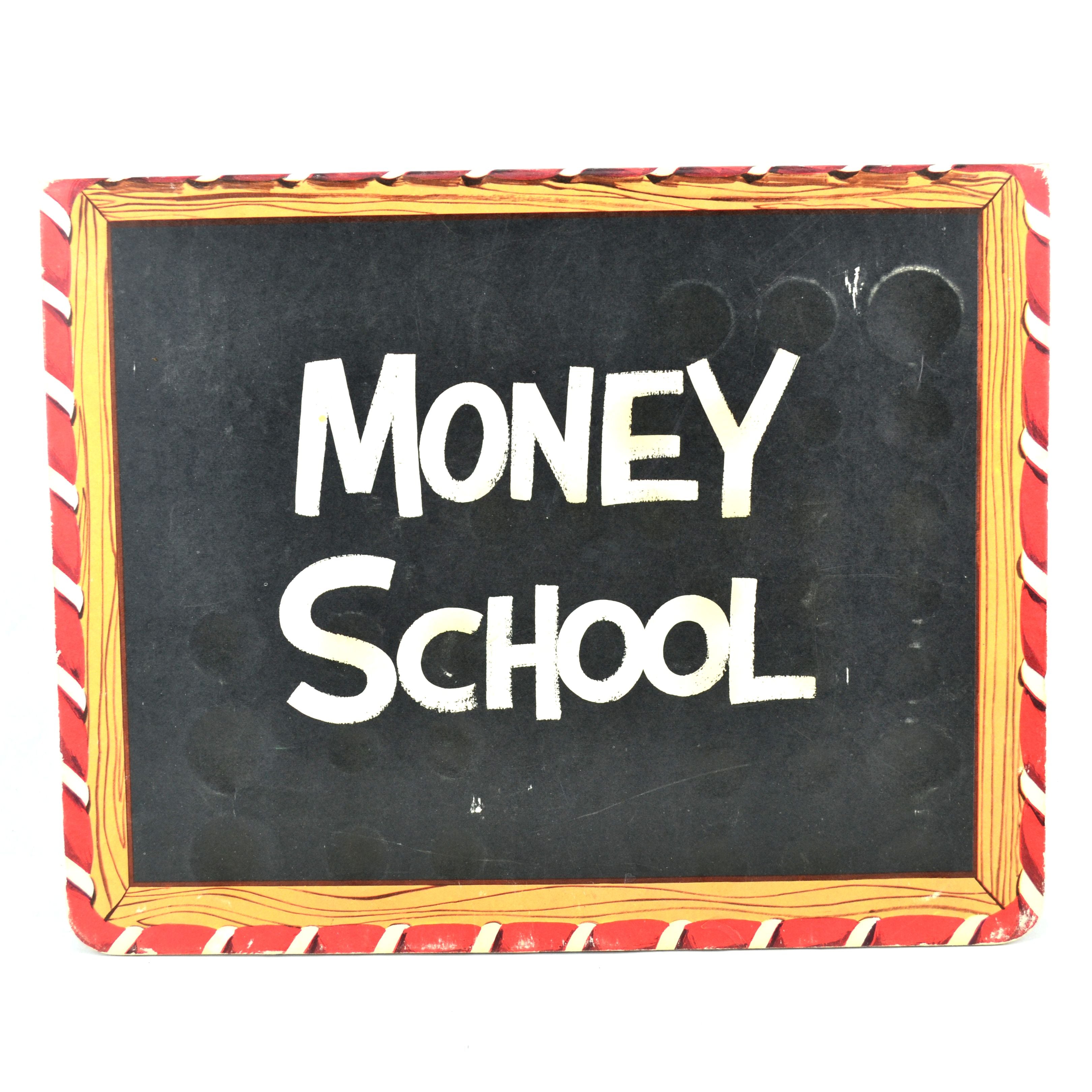 Money School Vintage 1963 Educational Pop Up Coin Saver Counter Folder - Avid Vintage