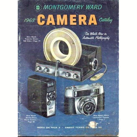 Vintage 1963 Montgomery Ward Camera Catalog Nikon Kodak Fotron - Avid Vintage