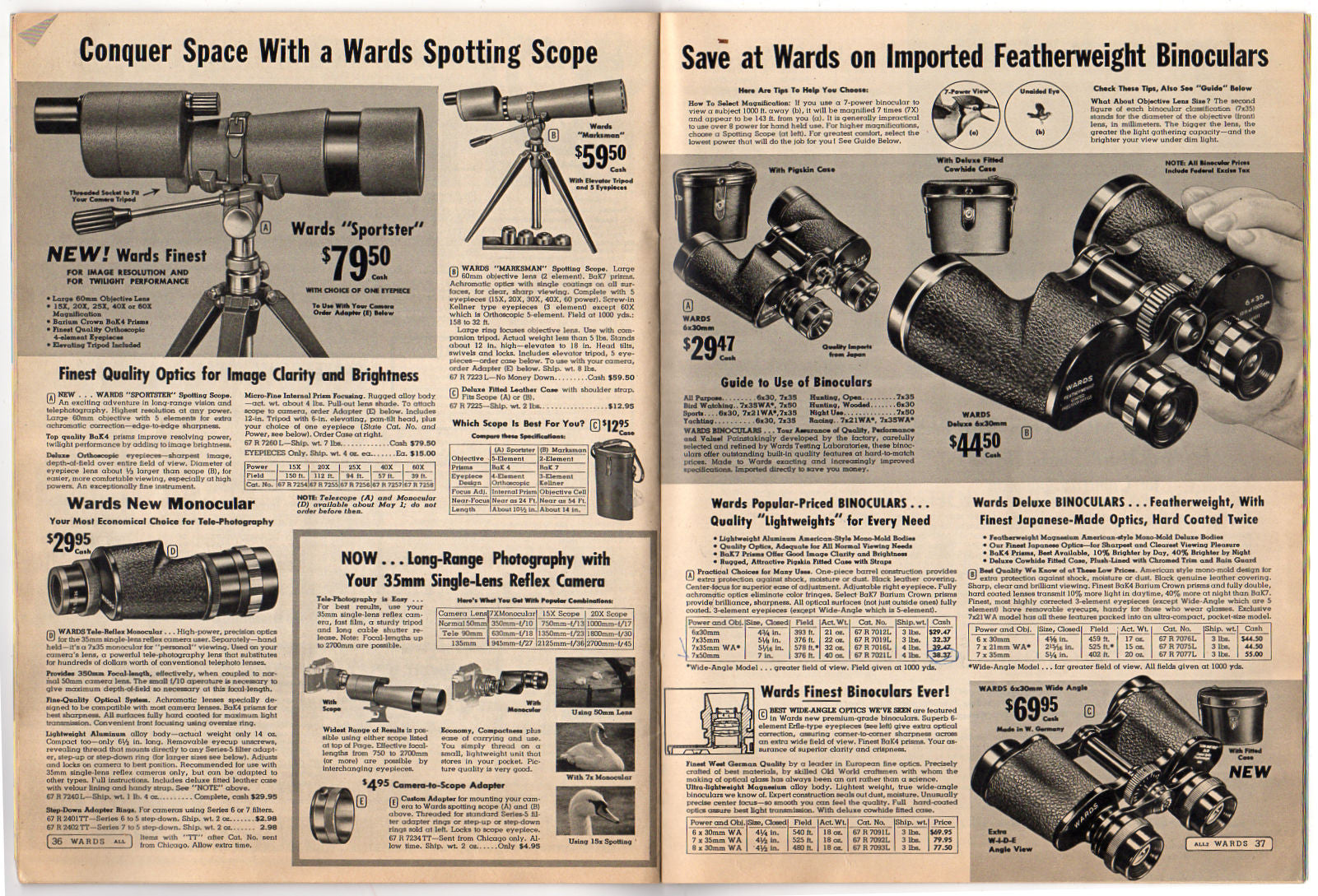 Vintage 1963 Montgomery Ward Camera Catalog Nikon Kodak Fotron - Avid Vintage