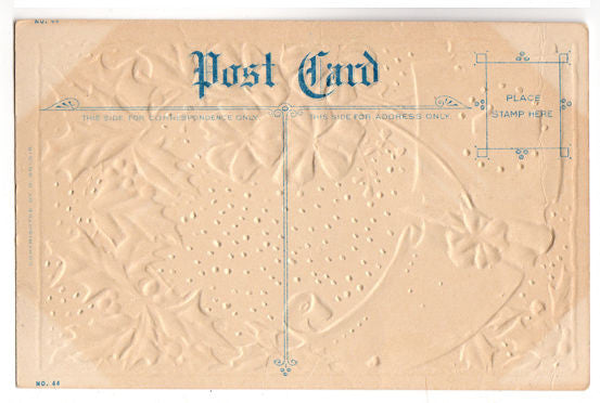 Antique Best Wishes Floral New Year Postcard January 1st Unused Embossed D Goldie - Avid Vintage