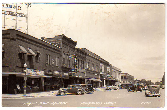 Vintage Fairbury Nebraska RPPC North Side Square Downtown IGA Store Toastmaster Bread - Avid Vintage