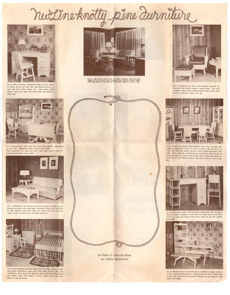 Nu Line Knotty Pine Furniture Longmont Colorado Product Brochure and Price List - Avid Vintage