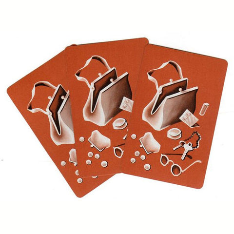 Vintage 1950s Playing Cards Kitsch Orange Purse and Set of Keys Lot of 3 Sunglasses - Avid Vintage