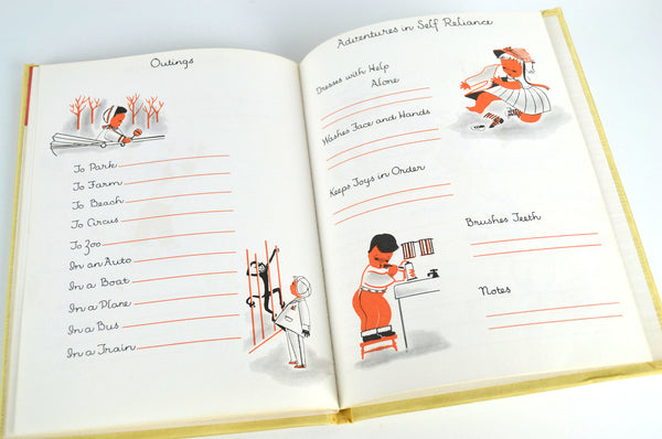 Our Baby Book Vintage 1950s Milestones and Firsts Designed by Marion Raider - Avid Vintage