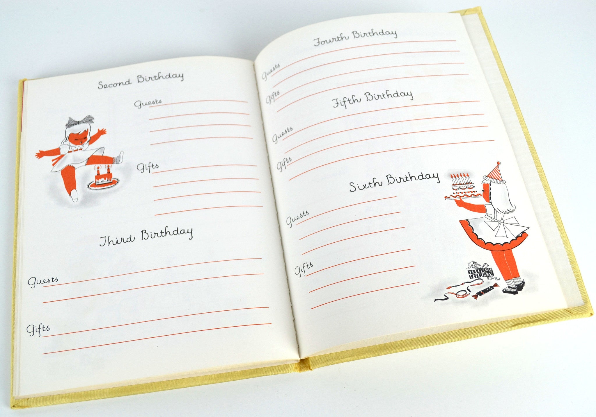 Our Baby Book Vintage 1950s Milestones and Firsts Designed by Marion Raider - Avid Vintage