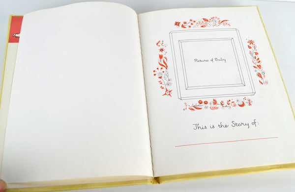 Our Baby Book Vintage 1950s Milestones and Firsts Designed by Marion Raider - Avid Vintage