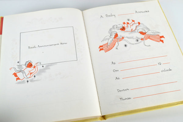Our Baby Book Vintage 1950s Milestones and Firsts Designed by Marion Raider - Avid Vintage