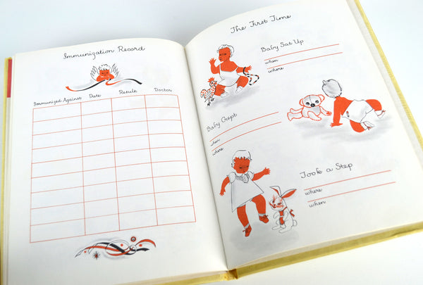 Our Baby Book Vintage 1950s Milestones and Firsts Designed by Marion Raider - Avid Vintage