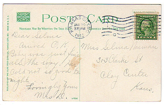 Vintage 1910s Kansas City Missouri Postcard Palisades on Kersey Coats Drive Souvenir View - Avid Vintage
