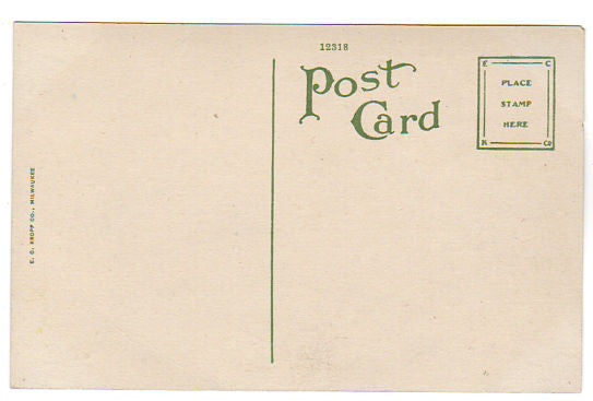 Vintage Concordia Kansas Postcard 1910s Post Office View Unused - Avid Vintage