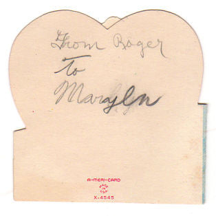 Vintage Puppy Dog in Hat 1950s Valentine's Day Greeting Card A-Meri-Card - Avid Vintage