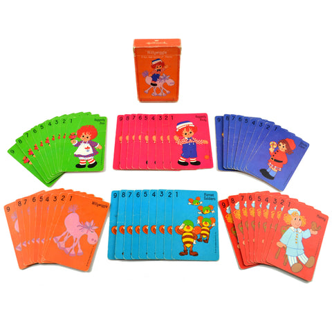 Vintage Raggedy Andy Willywiggle Card Game 1975 Hallmark Bobbs Merrill Complete