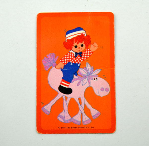 Vintage Raggedy Andy Willywiggle Card Game 1975 Hallmark Bobbs Merrill Complete