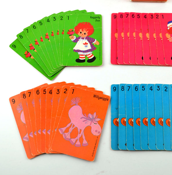 Vintage Raggedy Andy Willywiggle Card Game 1975 Hallmark Bobbs Merrill Complete