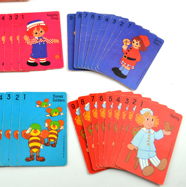 Vintage Raggedy Andy Willywiggle Card Game 1975 Hallmark Bobbs Merrill Complete