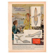 Vintage 1960 Red Cross Shoes Magazine Print Ad Ladies Fashion Advertisement - Avid Vintage