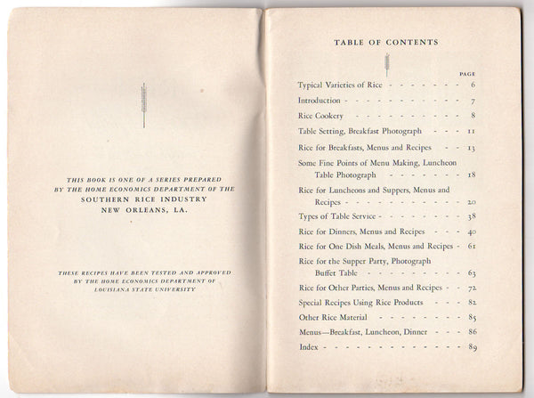 Vintage 1937 Cookbook RICE 200 Delightful Ways to Serve It Rice Dish Recipes - Avid Vintage