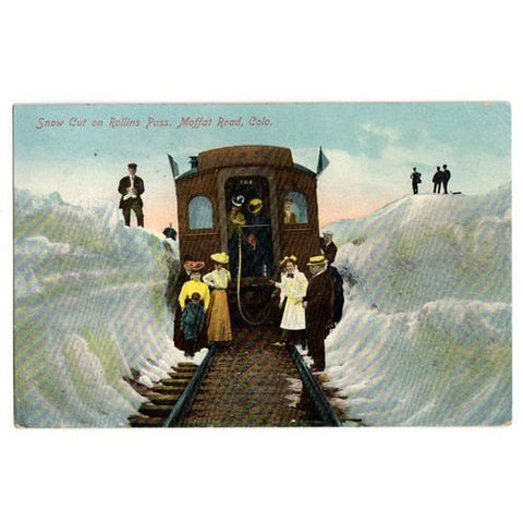 Vintage 1910s Moffat Road Colorado Postcard Rollins Pass - Avid Vintage