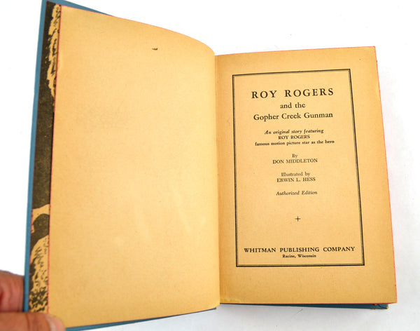 Roy Rogers and the Gopher Creek Gunman Vintage 1945 Whitman Hardcover Book - Avid Vintage